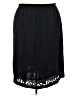 Assorted Brands 100% Polyester Solid Black Casual Skirt Size 3X (estimated) - photo 1