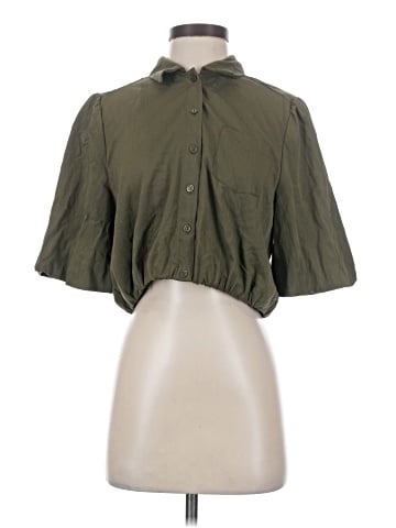 Naked Zebra 3/4 Sleeve Button-Down Shirt (view 1)