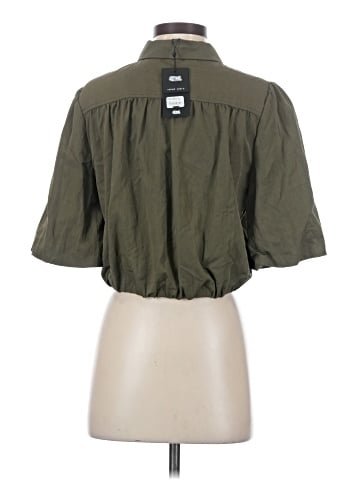Naked Zebra 3/4 Sleeve Button-Down Shirt (view 2)