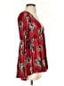 Free People Floral Red Long Sleeve Blouse Size S - photo 4