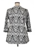 Tianello Silver 3/4 Sleeve Blouse Size XL - photo 2