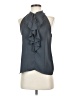 Olivaceous 100% Polyester Gray Sleeveless Blouse Size S - photo 1