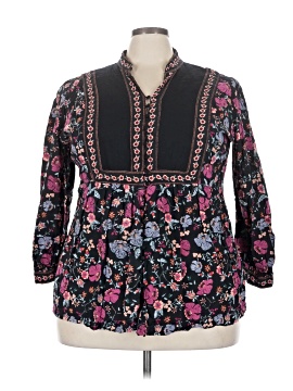 Woman Within Long Sleeve Henley
