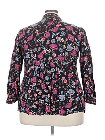 Woman Within Long Sleeve Henley (view 2)