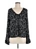Hinge 100% Viscose Black Long Sleeve Blouse Size M - photo 1