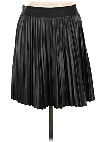 DKNY Faux Leather Skirt (view 1)