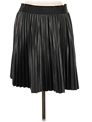 DKNY Faux Leather Skirt (view 2)