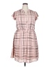 Elle 100% Polyester Plaid Pink Casual Dress Size XXL - photo 1