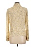 MAG Floral Yellow Long Sleeve Blouse Size 12 - photo 2
