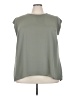 DR2 Solid Green Gray Sleeveless Blouse Size 3X - photo 1