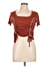 Derek Heart Brown Short Sleeve T-Shirt Size L - photo 1