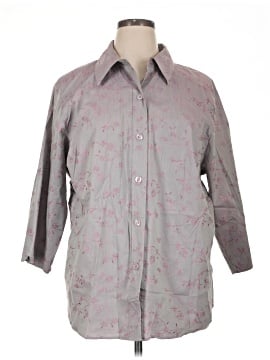 Karen Kane 3/4 Sleeve Button-Down Shirt (view 1)
