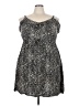 Torrid 100% Rayon Animal Print Silver Casual Dress Size 3X Plus (3) - photo 1
