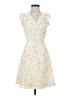Ann Taylor 100% Polyester Yellow Cocktail Dress Size 00 (petite) - photo 1