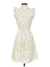 Ann Taylor 100% Polyester Yellow Cocktail Dress Size 00 (petite) - photo 2