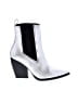ALLSAINTS Silver Ankle Boots Size 8 - photo 1
