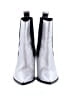 ALLSAINTS Silver Ankle Boots Size 8 - photo 2