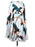 Lr 100% Polyester Graphic Blue Casual Skirt Size S - photo 2