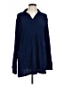 Discount Divas Blue Long Sleeve Blouse Size L - photo 1