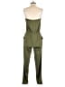 2b bebe Solid Green Jumpsuit Size XS - photo 2