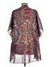 rue21 100% Polyester Burgundy Kimono Size L - photo 2
