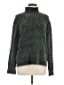 Cos 100% Polyester Tweed Green Turtleneck Sweater Size M - photo 1