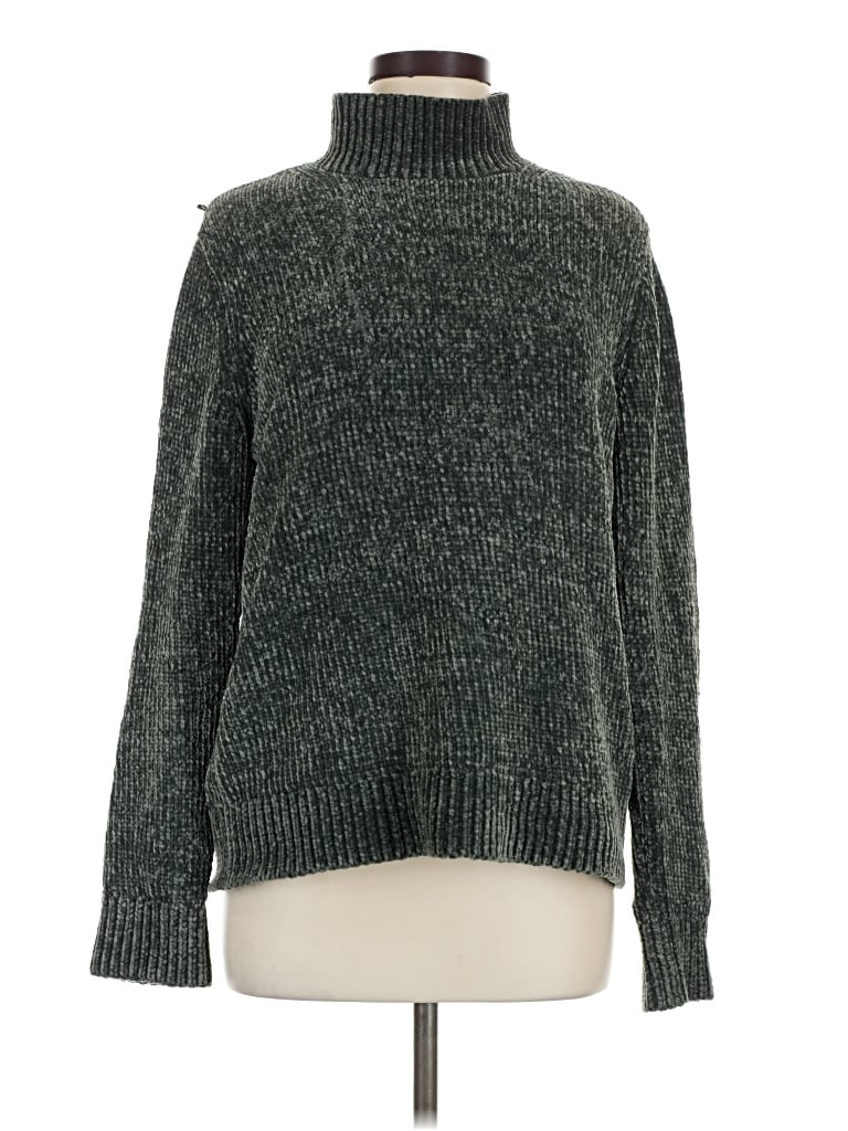 Pre-owned Cos Turtleneck Sweater In Green