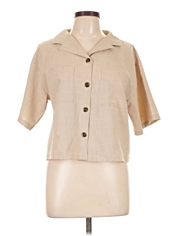 Assorted Brands 3/4 Sleeve Button-Down Shirt (view 1)