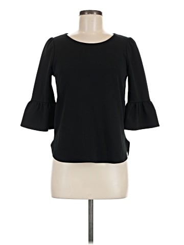 Green Envelope 3/4 Sleeve Top (view 1)