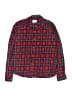Class Club 100% Cotton Plaid Red Long Sleeve Button-Down Shirt Size 14 - 16 - photo 1