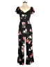 Old Navy 100% Rayon Floral Black Jumpsuit Size S - photo 1
