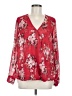 Kut from the Kloth 100% Polyester Red Long Sleeve Blouse Size M - photo 1