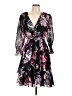 Taylor 100% Polyester Floral Black Cocktail Dress Size 12 - photo 1