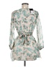 FRZ Floral Teal Cocktail Dress Size M - photo 2