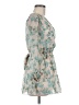 FRZ Floral Teal Cocktail Dress Size M - photo 4