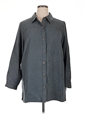 Joan Rivers Long Sleeve Button-Down Shirt (view 1)