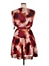 Taylor 100% Polyester Tie-dye Burgundy Cocktail Dress Size 16 - photo 2