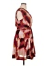 Taylor 100% Polyester Tie-dye Burgundy Cocktail Dress Size 16 - photo 4