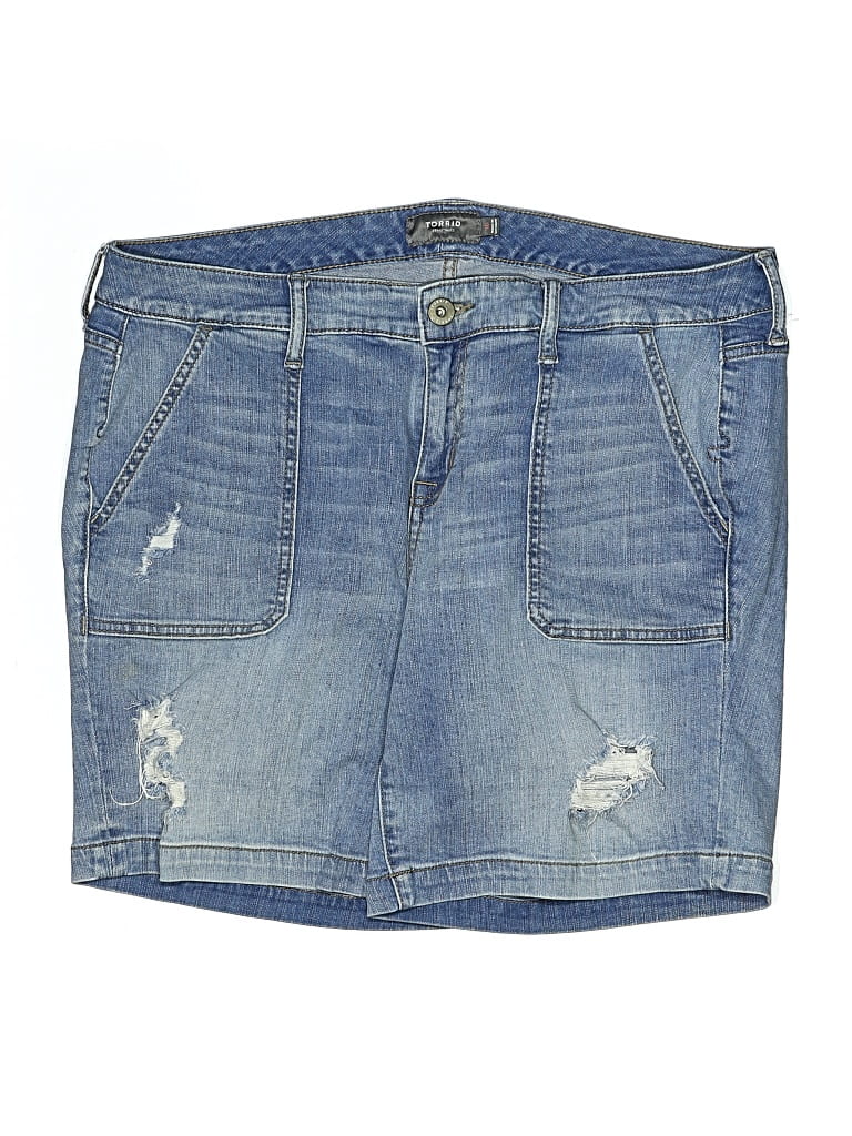 Pre-owned Torrid Denim Shorts In Blue