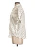 Splendid 100% Cotton Polka Dots Ivory Short Sleeve Blouse Size L - photo 5