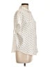 Splendid 100% Cotton Polka Dots Ivory Short Sleeve Blouse Size L - photo 4