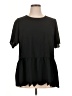 Jodifl 100% Polyester Black Short Sleeve Top Size 1X - photo 1