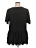 Jodifl 100% Polyester Black Short Sleeve Top Size 1X - photo 2