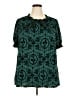 BLOOMCHIC Teal Short Sleeve Blouse Size 22 - 24 - photo 1