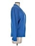 St. John Blue Wool Cardigan Size 6 - photo 4