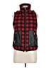 Si Style 100% Polyester Plaid Red Vest Size M - photo 1