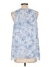 Vince Camuto 100% Polyester Blue Sleeveless Blouse Size L - photo 2