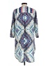 Valerie Stevens 100% Polyester Print Blue Casual Dress Size L - photo 2