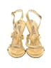 Edmundo Castillo 100% Leather Gold Sandals Size 6 1/2 - photo 2