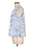 Vince Camuto 100% Polyester Blue Sleeveless Blouse Size L - photo 5
